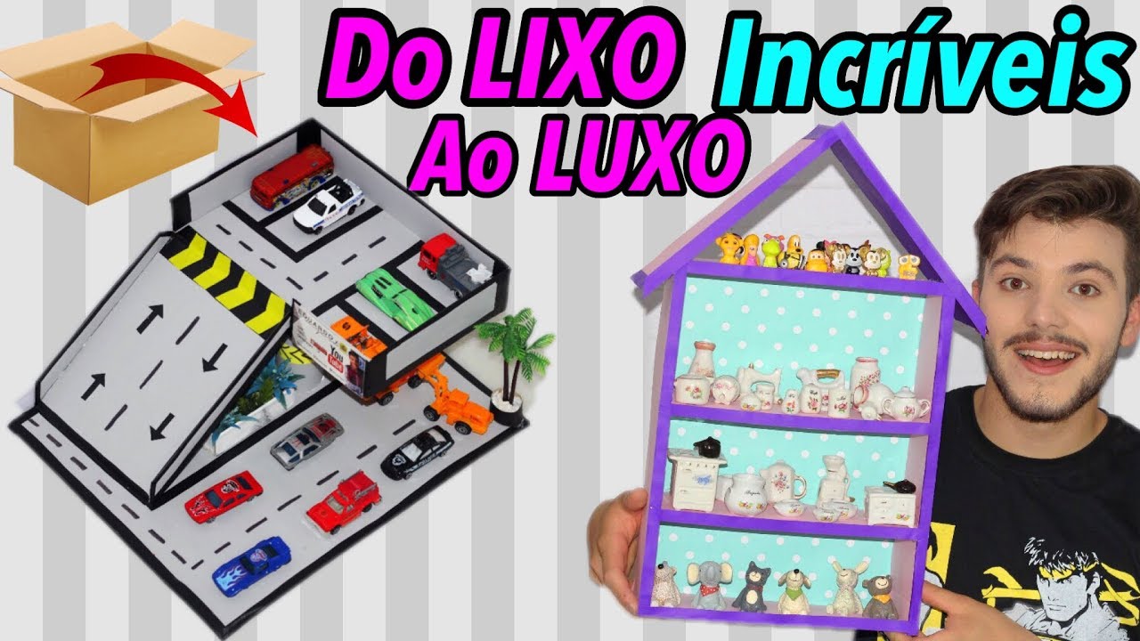 DIY: FAÇA BRINQUEDOS INCRÍVEIS USANDO PAPELÃO - EDUARDO WIZARD