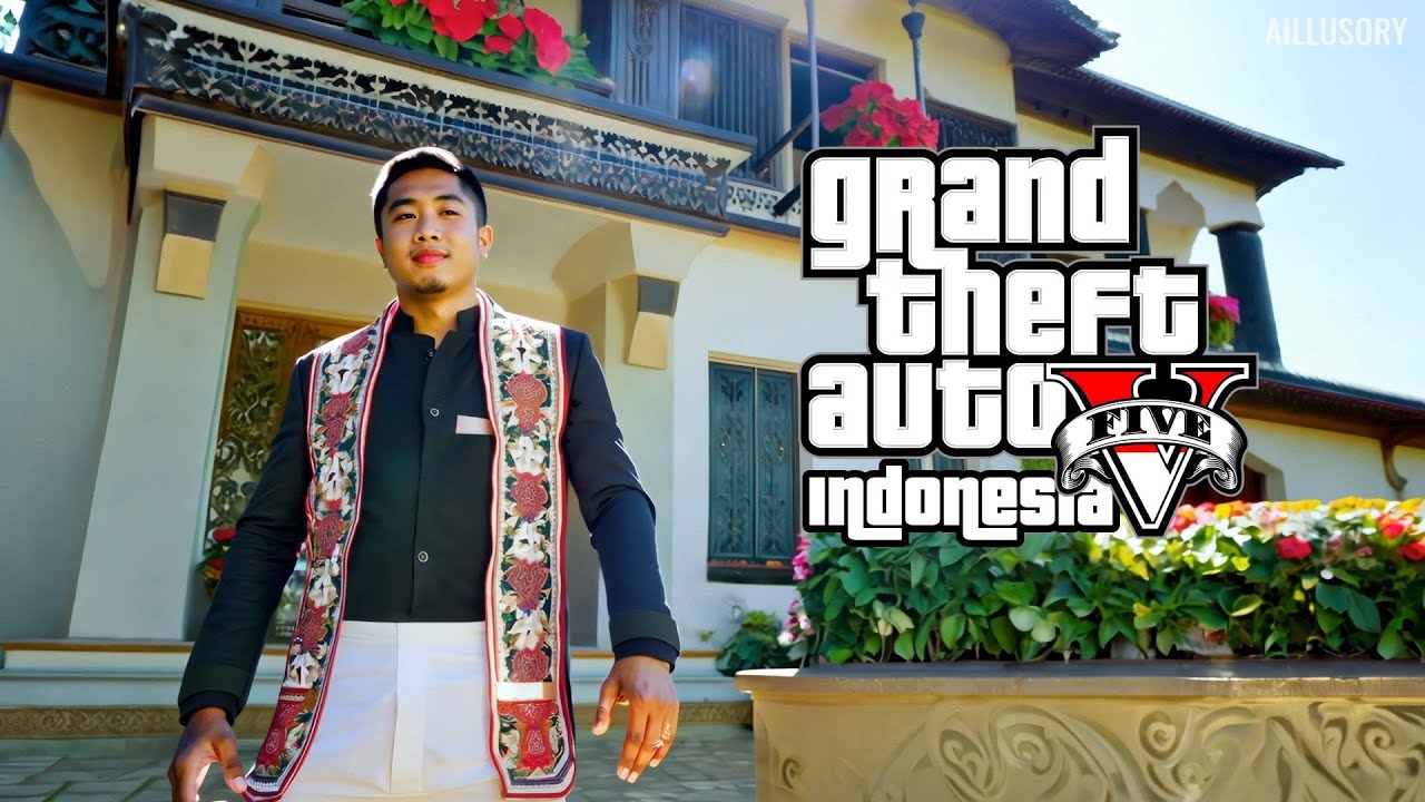 GTA 5 Gameplay but it’s in Indonesia - Reimagined by AI