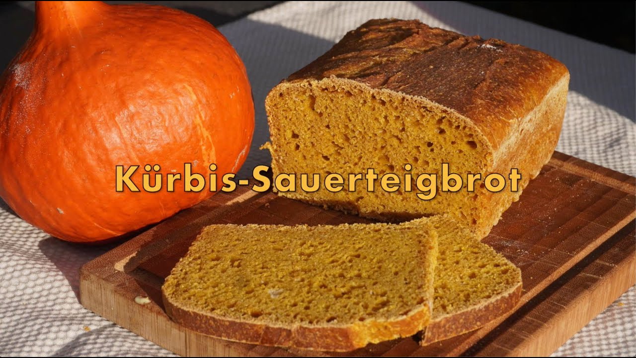 Kürbis Sauerteigbrot - hier wird der ganze Kürbis verarbeitet - reines Sauerteigbrot auf Dinkelbasis