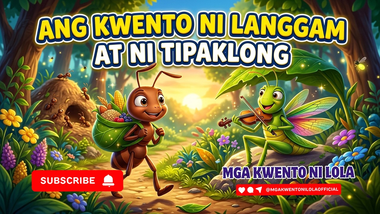 Ang Kwento ni Langgam at ni Tipaklong #mgakwentonilola
