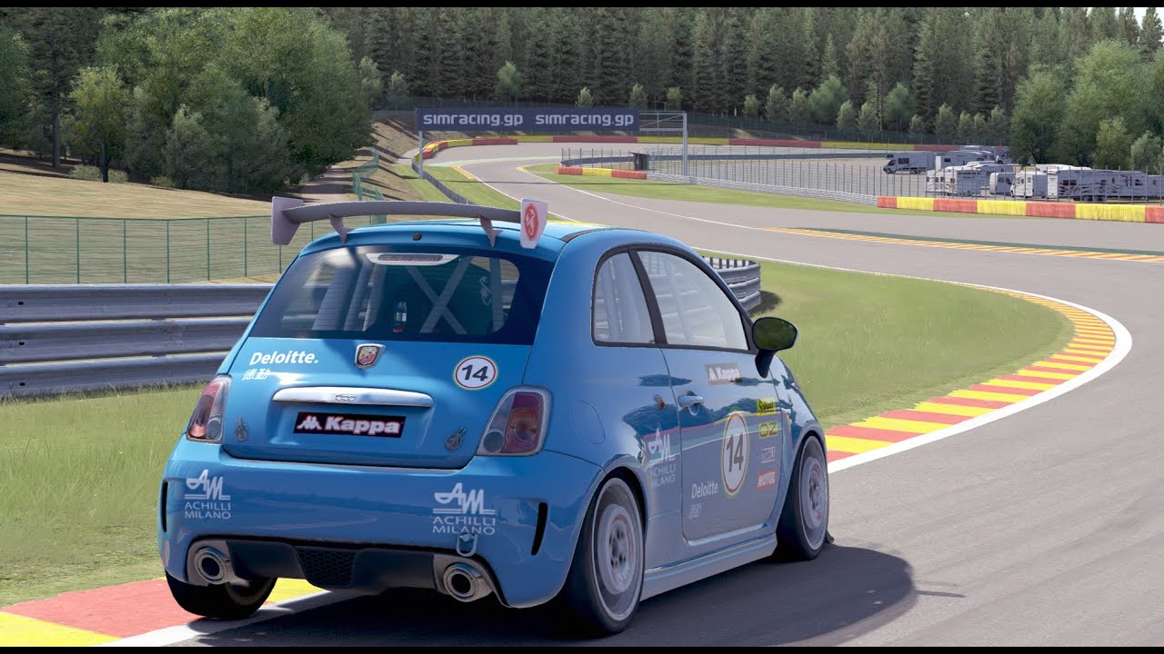Abarth 500 Assetto Corsa - Spa World Record 2:45:944 - Assetto Corsa