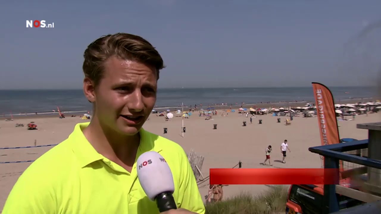 Junior Beach Patrol bij de Zandvoortse Reddingsbrigade - NOS Jeugdjournaal 25 juli 2019