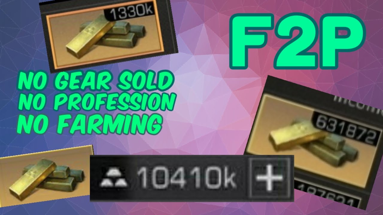 Lifeafter | How I earned 10 million Gold bars as an F2P (No Gear sold, no profession, no farming)