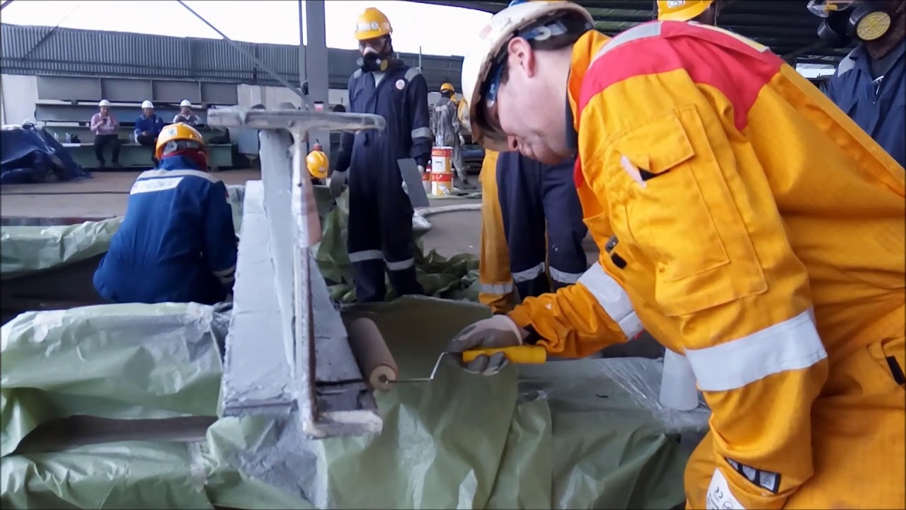 Application Coating for Fire Proofing By. Jotun