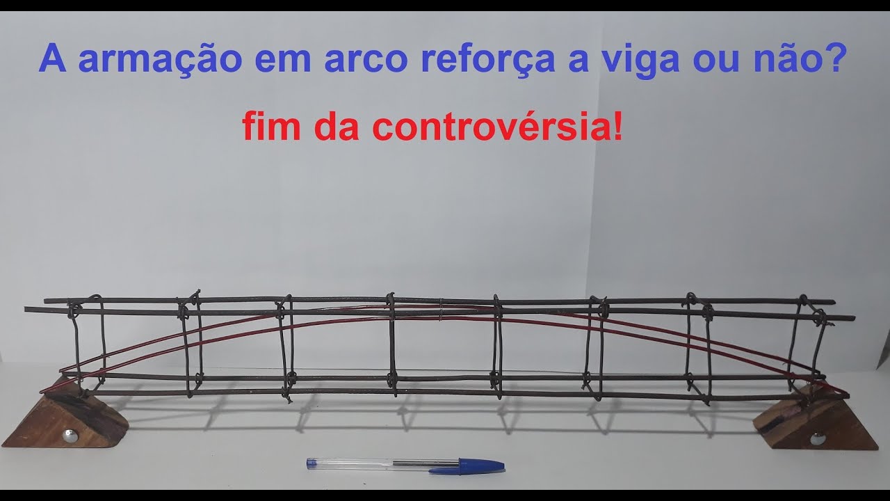 VIGA DE CONCRETO COM ARMAÇÃO EM ARCO