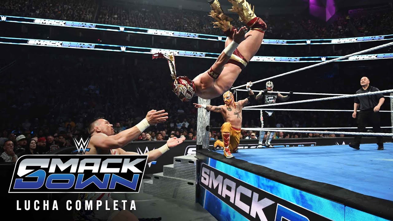LUCHA COMPLETA: Rey Mysterio, Dragon Lee & Rey Fenix vs. American Made: SmackDown, Abr. 18, 2025