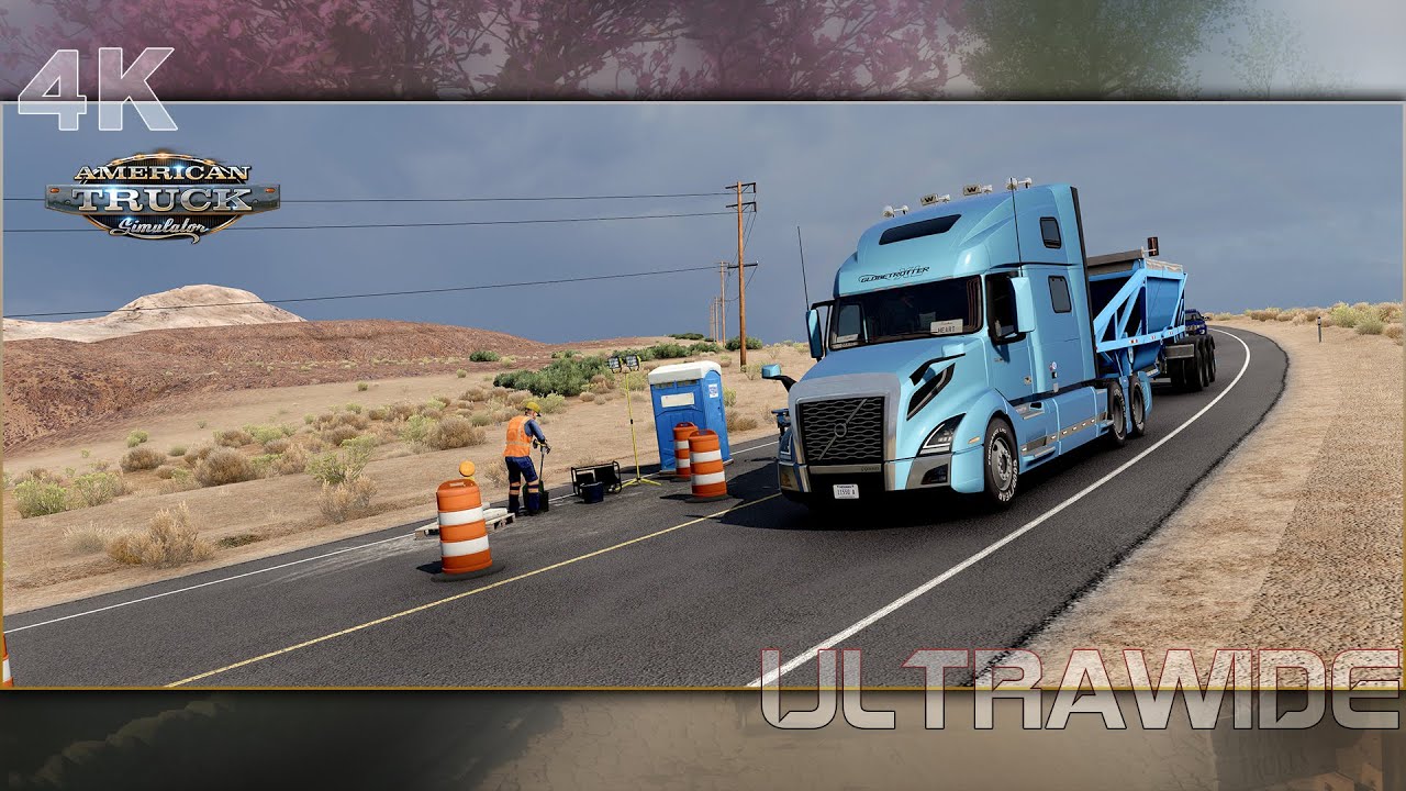 American Truck Simulator┃No Hud Realistic Gameplay┃Snowy Moon Realistic Graphics┃Gameplay