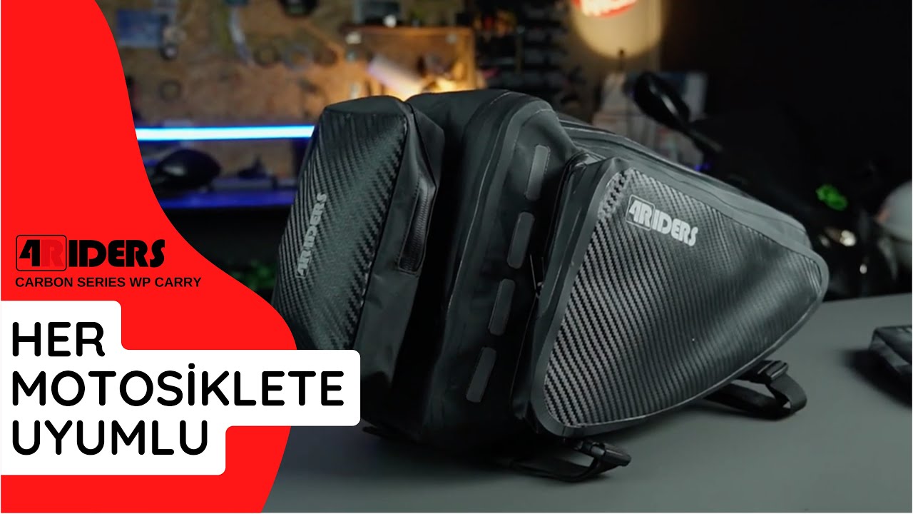 Motomax X Motorcu Muhabbeti - 4Riders Carbon WP Series Carry Yan &Ccedil;anta İnceleme - motomax.com.tr