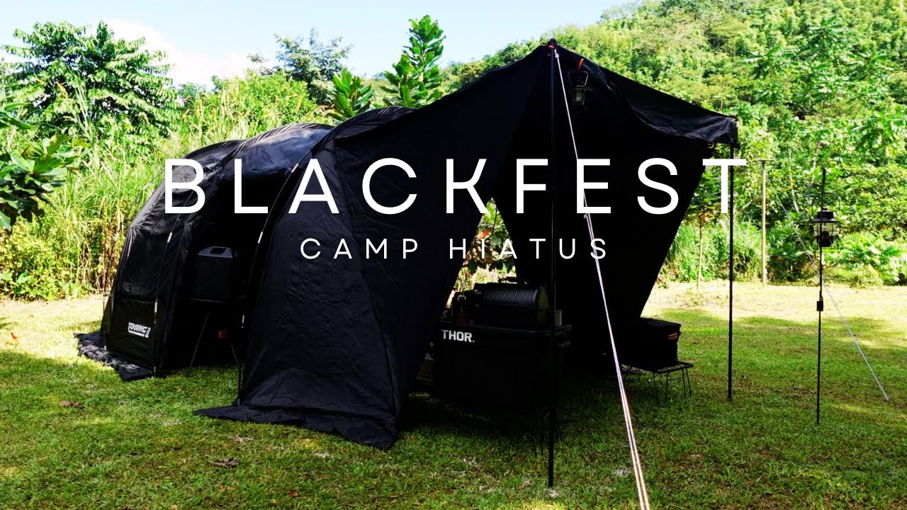 Black Camping Setup | Camp Hiatus  | Kovea Touring II