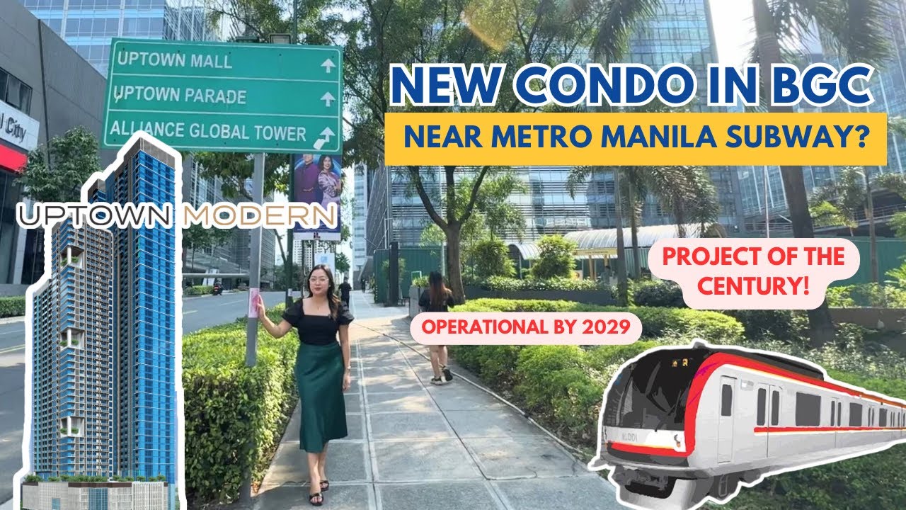 NEW BGC CONDO - Near the Metro Manila Subway! 🚇✨ (Uptown Modern)