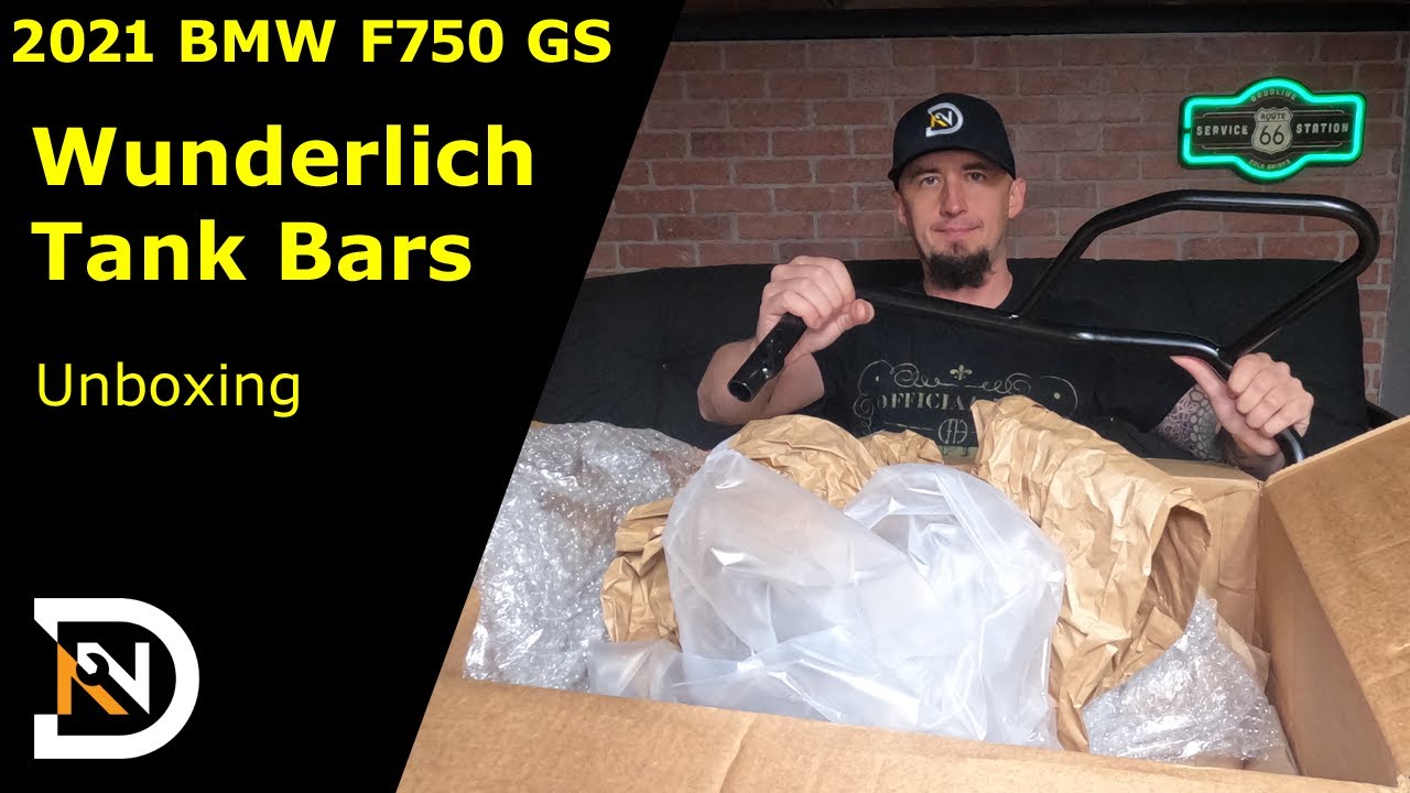 F750GS F850GS Wunderlich Tank Bars Unboxing (crash bars)