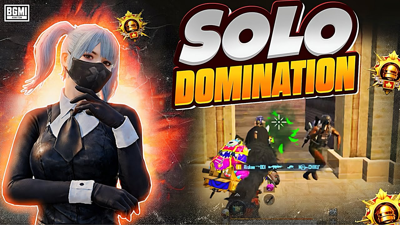 Ginnie Event Cleared Solo 😈 BGMI 4.2 Solo vs Squad Domination