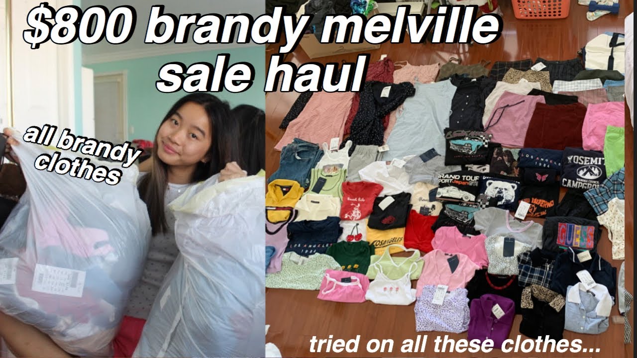huge $800 brandy melville try-on sale haul!