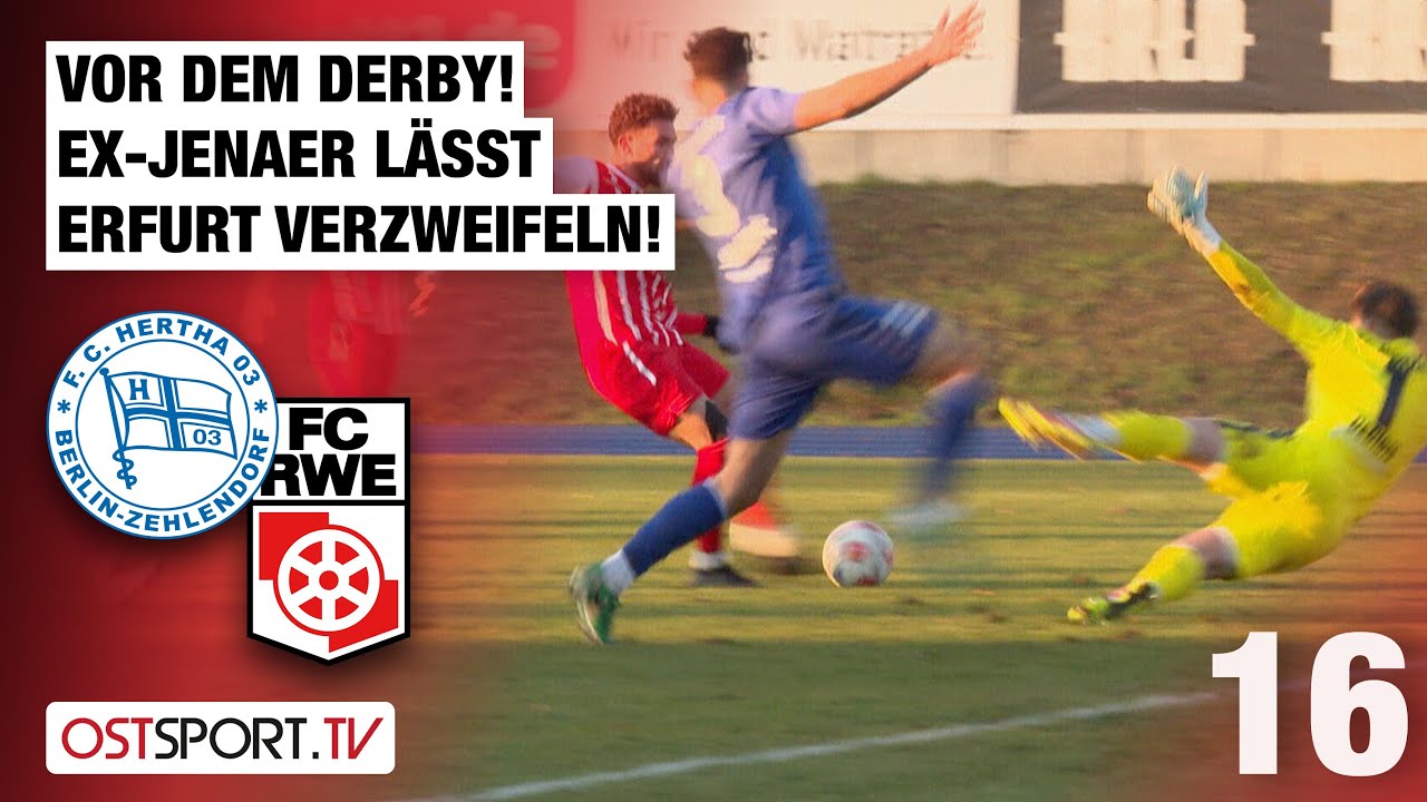 Vor Derby! Ex-Jenaer lässt Erfurt verzweifeln: Zehlendorf - Rot-Weiß Erfurt | Regionalliga Nordost
