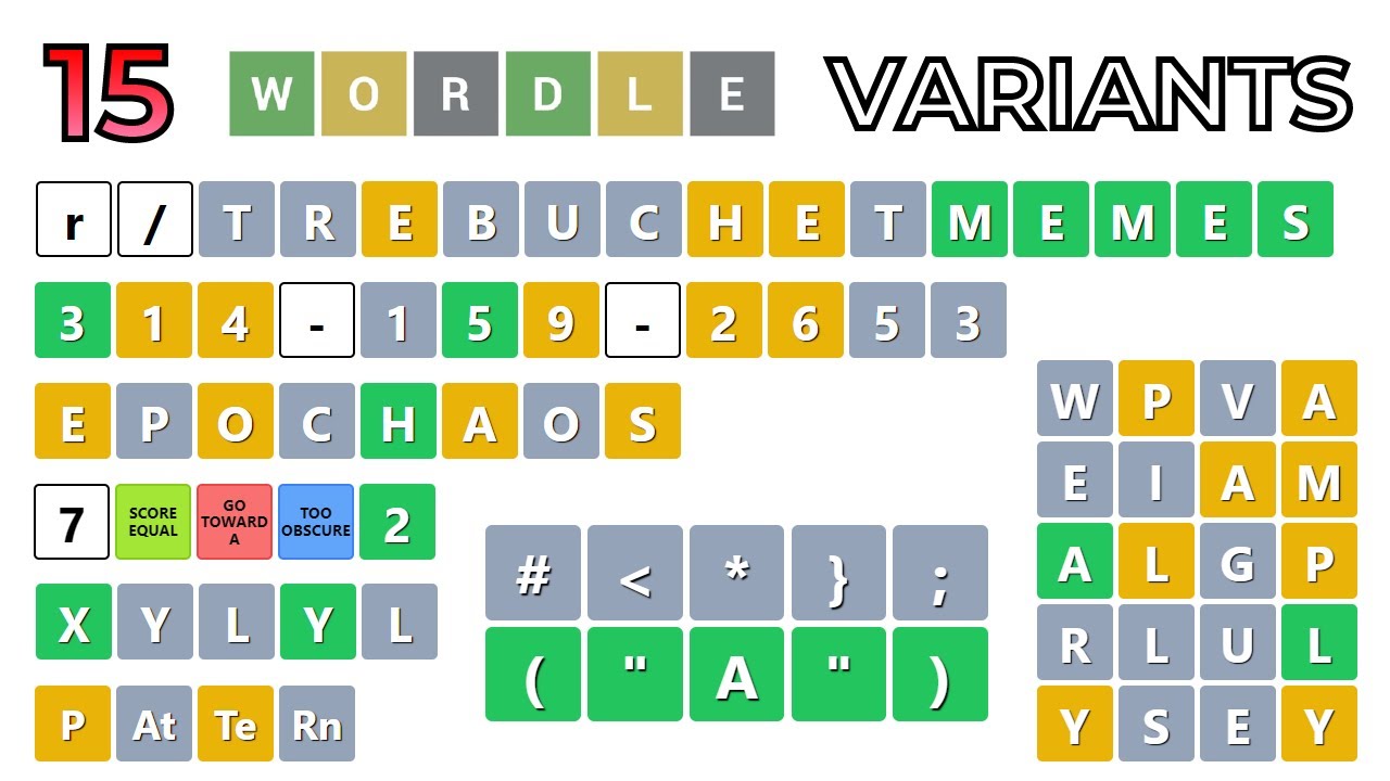 I Made 15 CRAZY Wordle Variants