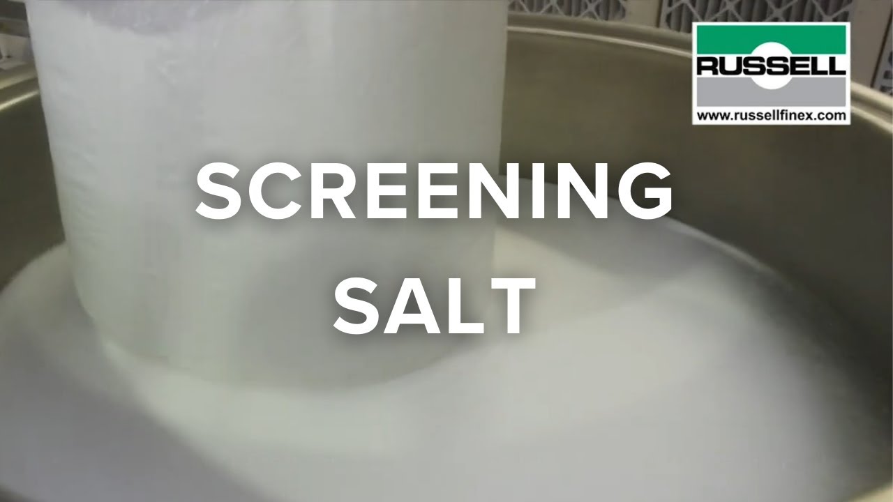 Screening salt from bulk bags - Russell Compact Sieve®