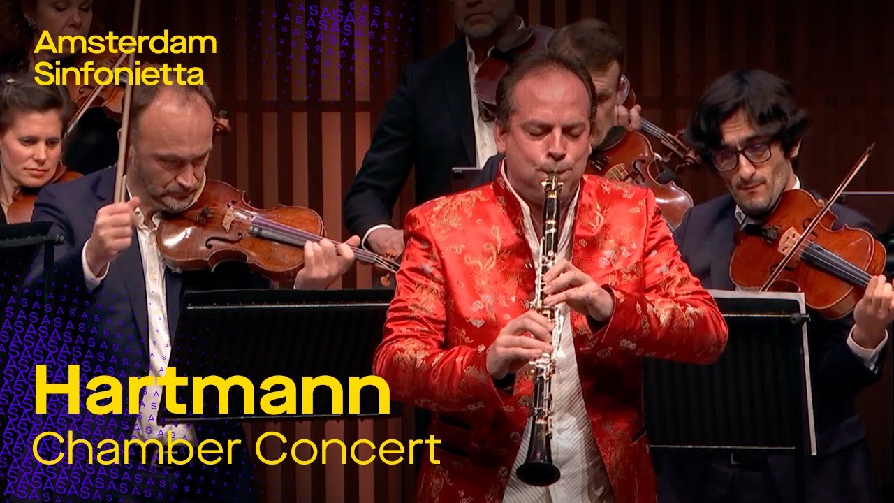 Hartmann's experimental Chamber Concert with clarinet, string quartet and a full string orchestra