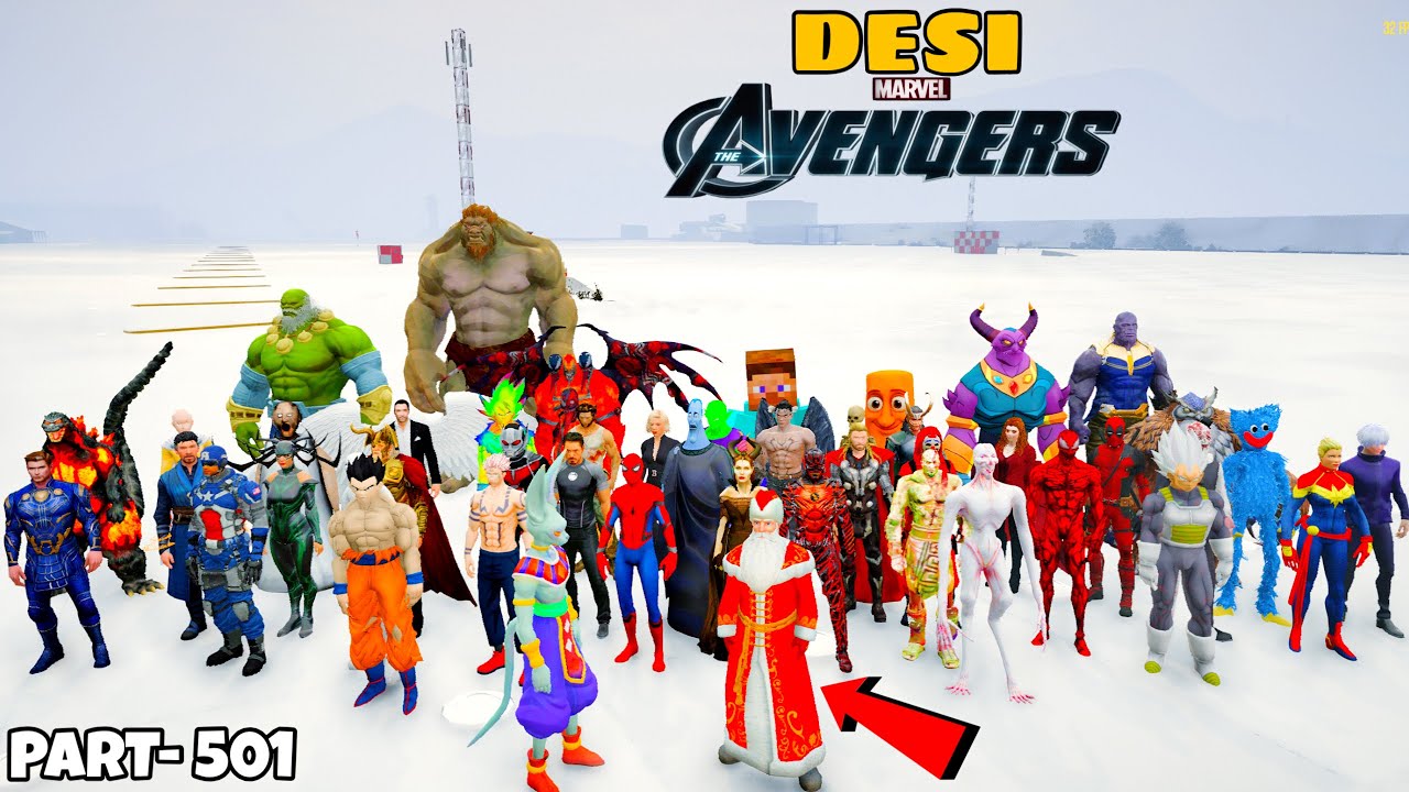 DESI Avengers Found Santa Claus and Get Ready For Christmas Party in GTA 5 | GTA V MODS #501 