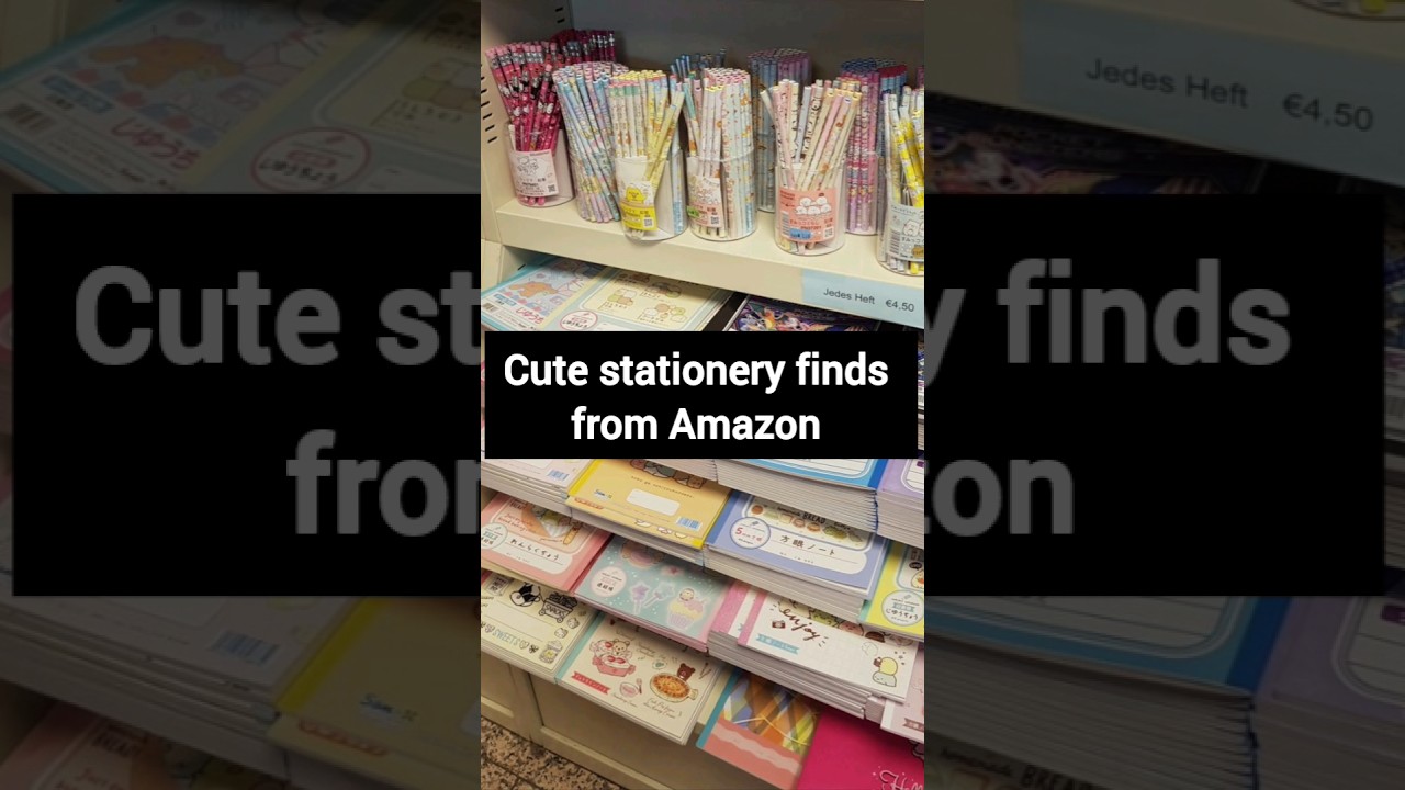 cute stationery from Amazon #stationery #amazon #cute #youtube #shortvideo