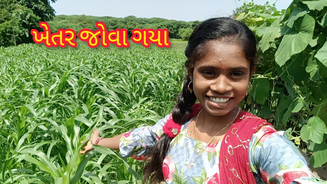 ખેતર જોવા ગયા 😄 II khetar jova gya II kaushik Sejal vlog #dailyvlog #vlog 