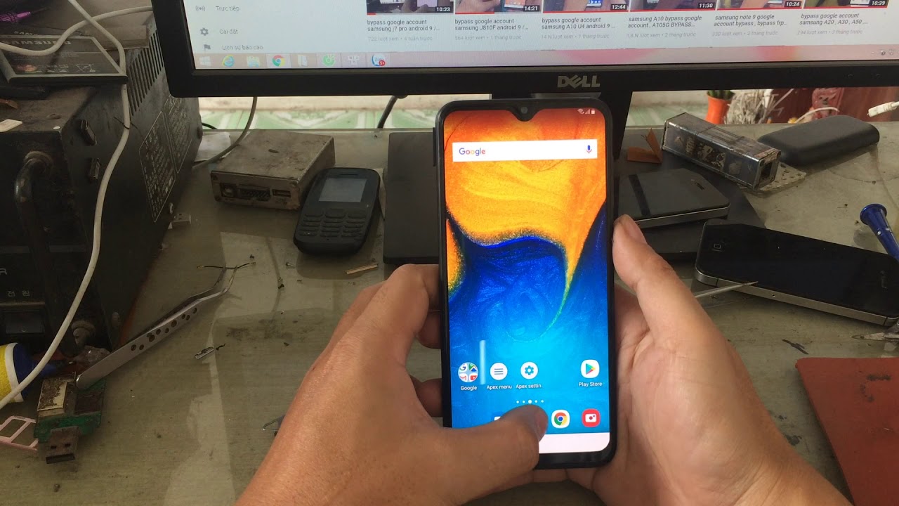bypass google account samsung A205F / all bypass frp A20 , A20S , A10, A30 , A70 ,a50 ,j8 android 9