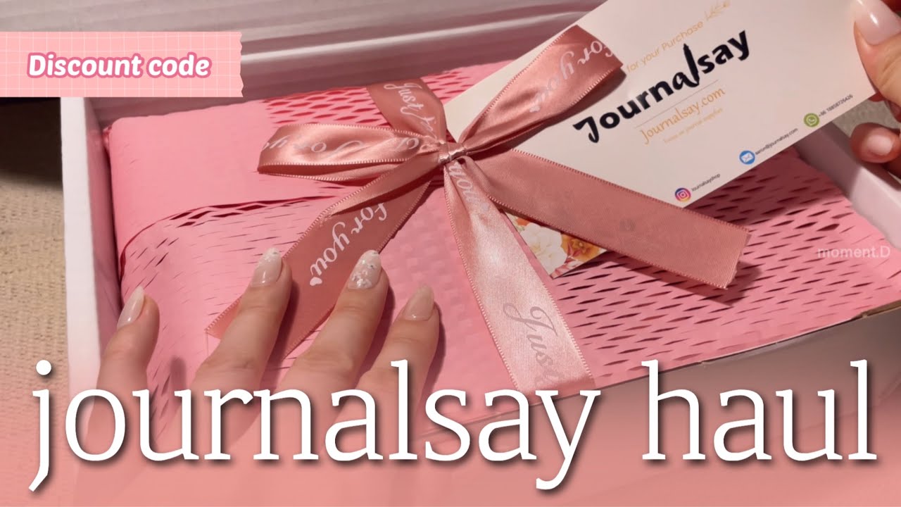 [Eng/sub] journalsay unboxing & scrapbooking❣️ international shipping✈️⭕️ 다꾸 ASMR