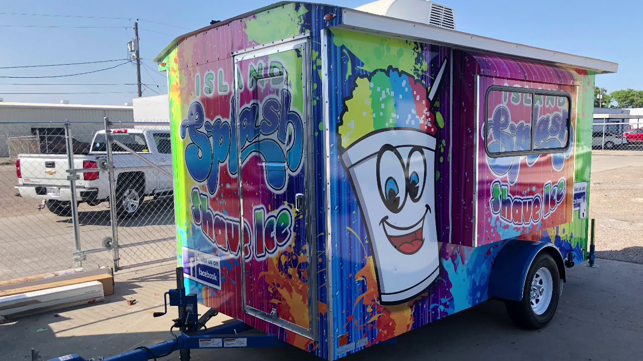 Working Out Of A Garage: Island Splash Shave Ice Wrap