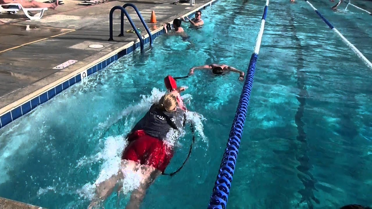 Lifeguarding Drill: YMCA Unresponsive Victim from the Front, Surface Deep Water