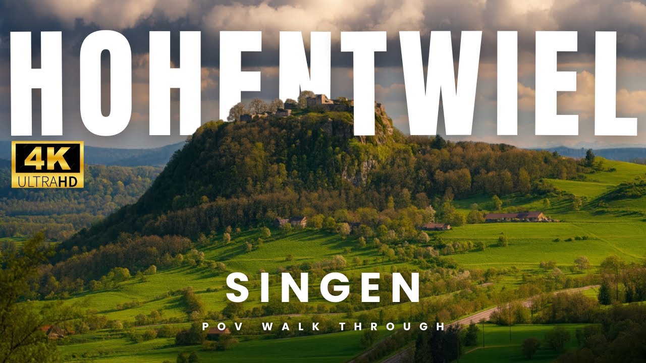 Singen Hohentwiel 4K Walk POV | Exploring Germany&rsquo;s Ancient Volcano Mountain | Silent Nature Walk