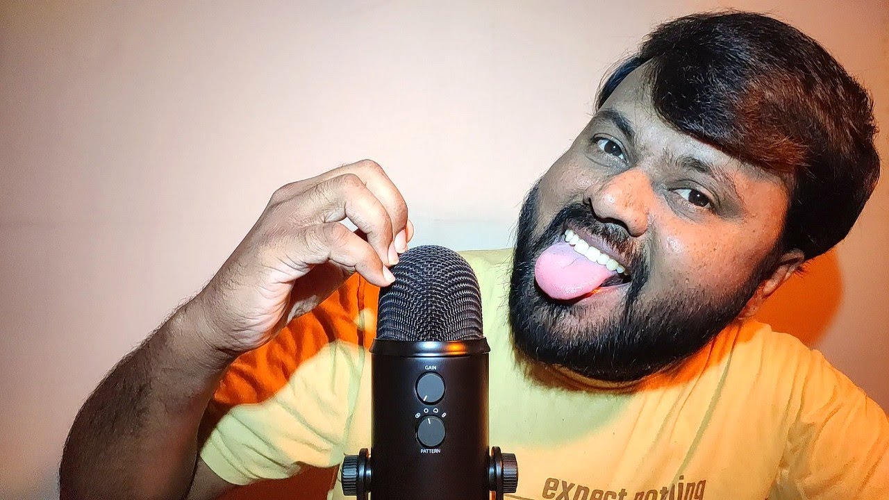 ASMR Mic Scratching and Mouth Sounds