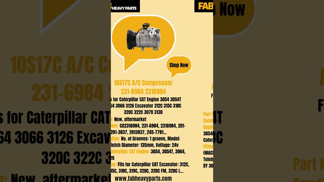 🛒Shop Replacement Parts for Caterpillar 3504 Engine