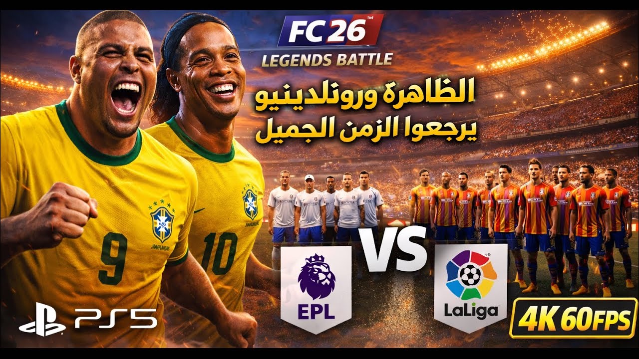 عودة الظاهرة ورونالدينيو | FC 26 4K 60FPS