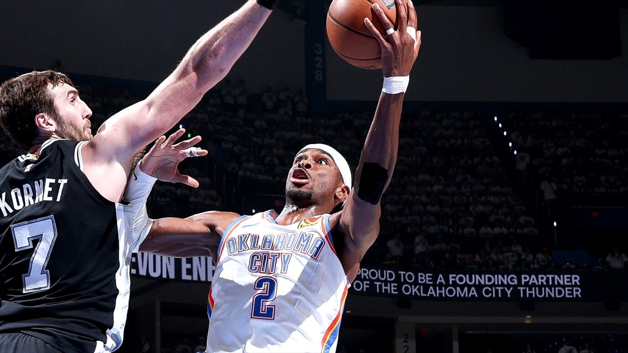 SGA &mdash; 32 очка! Карузо &mdash; 22 очка, снова в ударе! Thunder выходят вперед 3-2 в серии со Spurs!