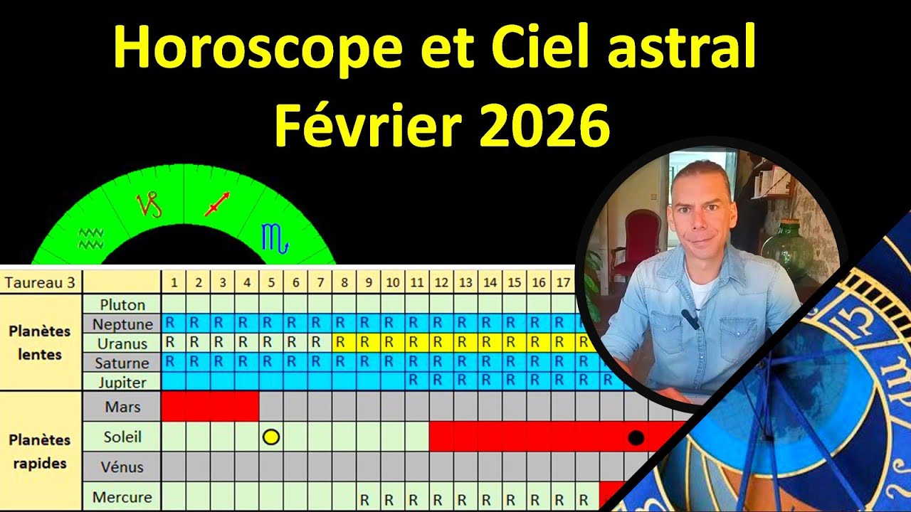 Horoscope et ciel astral de février 2026