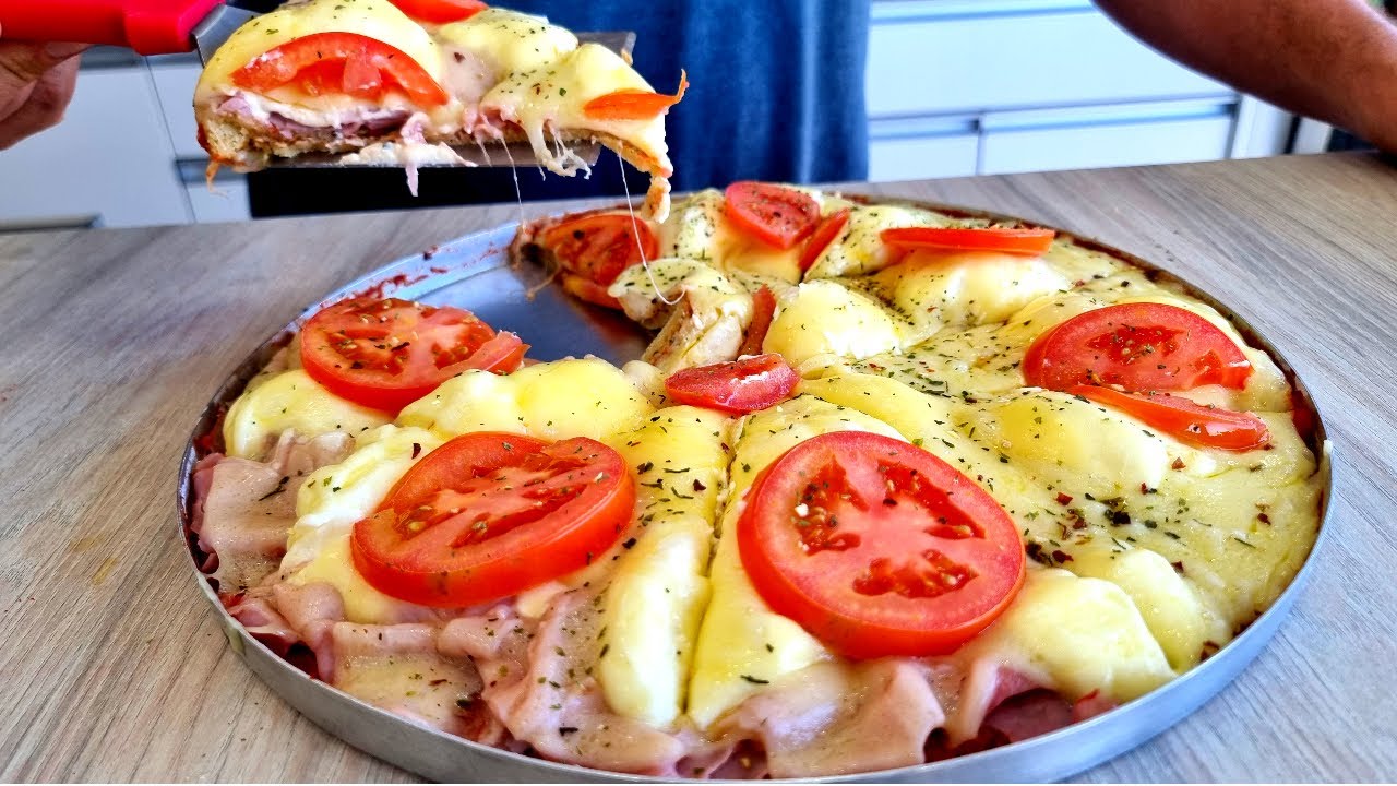 Pizza de Tapioca - Super Rápida e Fácil - Massa Deliciosa!