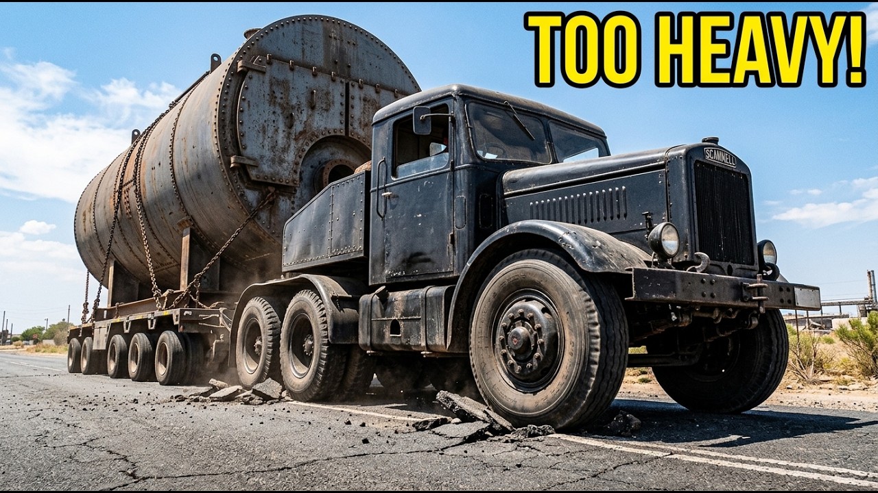 1930 Scammell 100-Tonner 💥 The British Monster That Broke the Roads