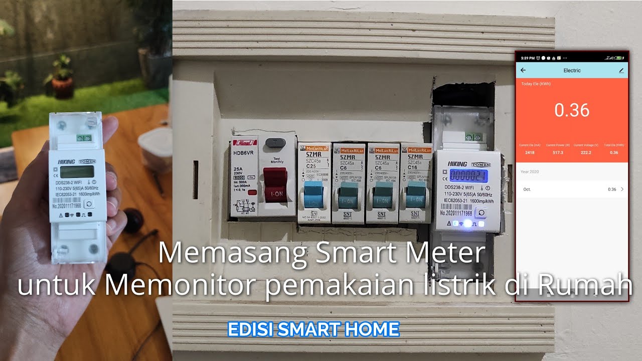 CARA MONITOR PENGGUNAAN LISTRIK ONLINE DENGAN SMART METER. PEMASANGAN SMART KWH METER WIFI