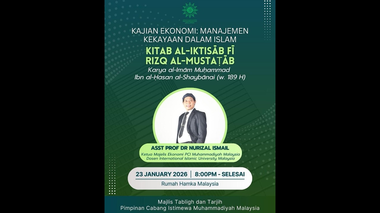 Diskusi Manajemen Kekayaan Dalam Islam - Dr Nurizal Ismail - Seri 1