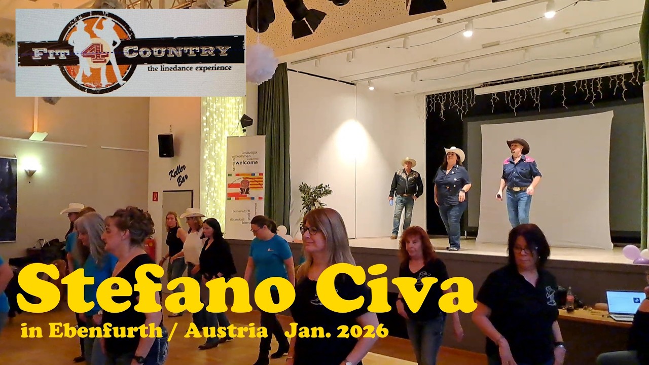 Fit 4 Country - mit Stefano Civa, Ebenfurth Austria 01/2026 #linedance #catalanstyle