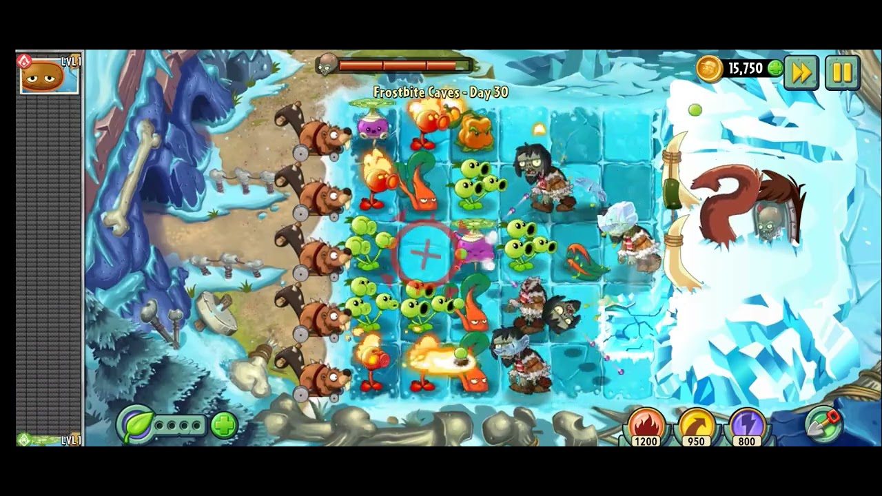 Dr zomboss bossfight in frostbite cave