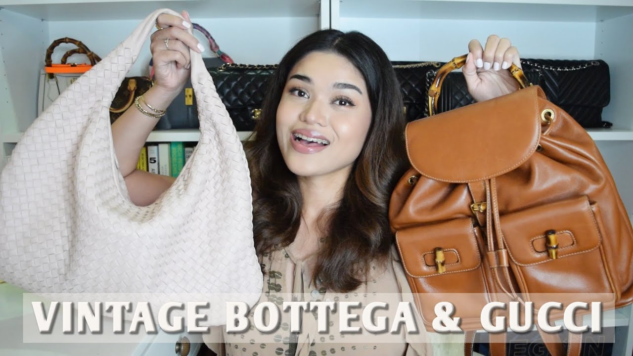 The Timeless Elegance of Vintage: Bottega Veneta Hobo Bag & Gucci Bamboo Backpack