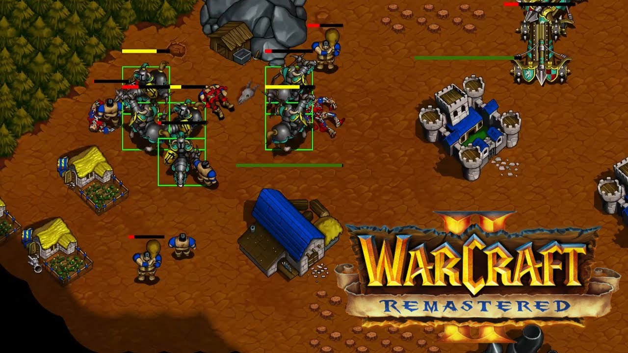 [WARCRAFT 2 REMASTERED] j'ai roulé sur ce FFA en Humain !!