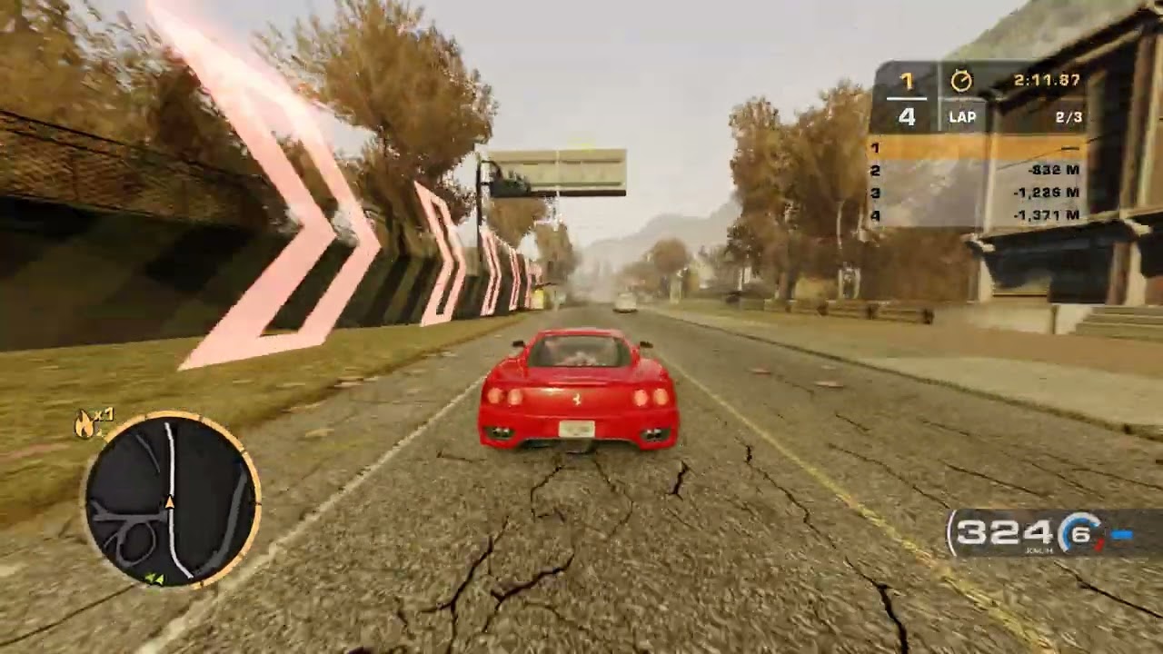 NFS Most Wanted - Going 360º with the Ferrari Modena