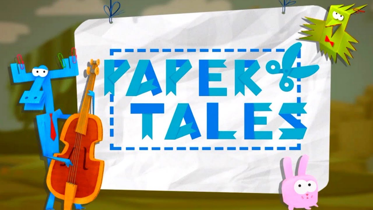 PAPER TALES APP FOR KIDS - FISHING CHOPPING WOOD PAPER CRAFTS DRAWING - UNIQUE ENVIRONMENT