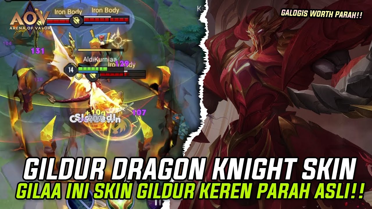 KAKEK TUA BERUBAH JADI KSATRIA NAGA GINI!! GALOGIS SKIN GILDUR INI KEREN PARAH MURAH JUGA PULA!!
