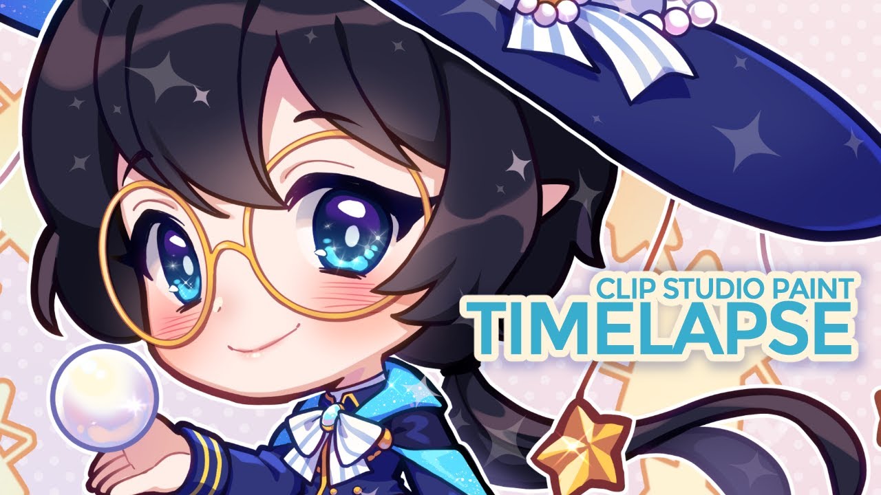 【Timelapse】Moon Child (Clip Studio Paint)