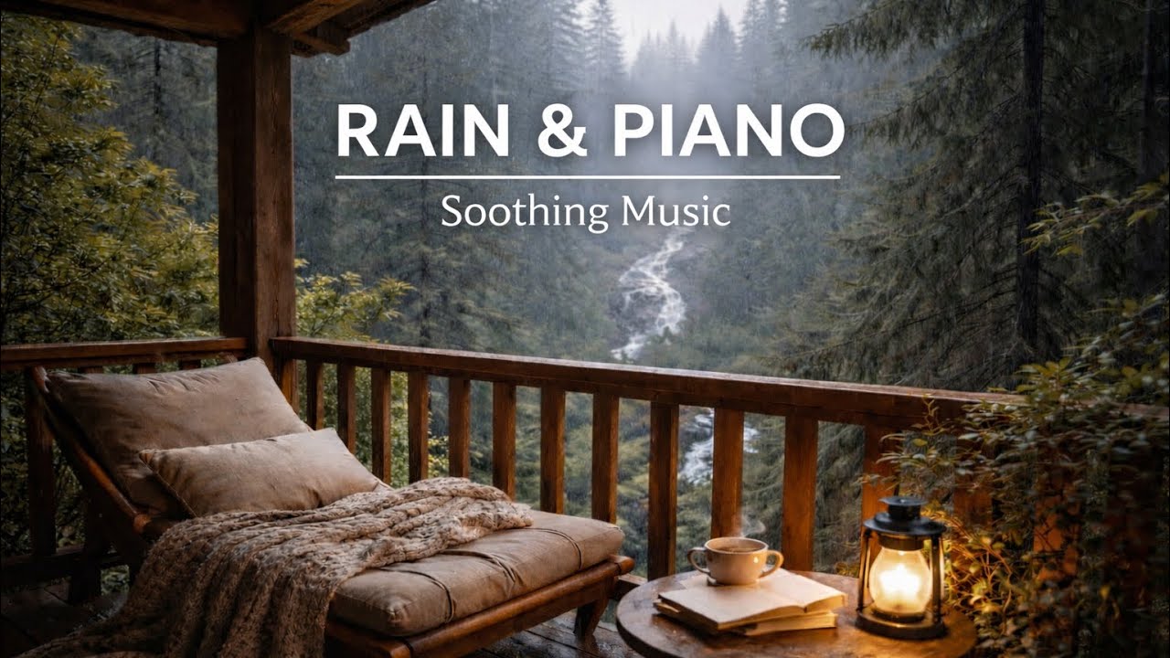 Rain & Piano Relaxing Music | Forest Rain Sounds for Deep Sleep, Study, Meditation & Stress Relief