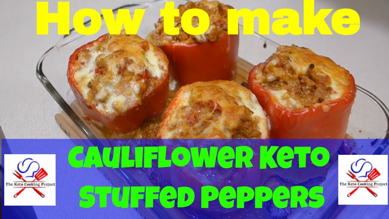 How to make Keto Stuffed Peppers with Cauliflower Rice
