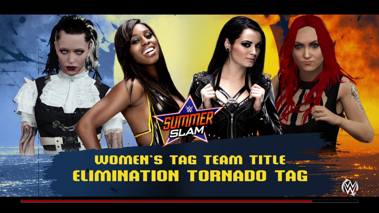 WWE 2K16 Custom Divas Elimination Tornado Tag Match For Custom Divas Tag Titles