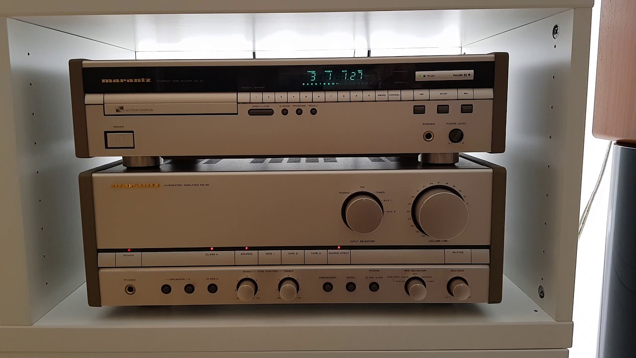 Marantz PM-80 & Marantz CD-72 audiophile  test